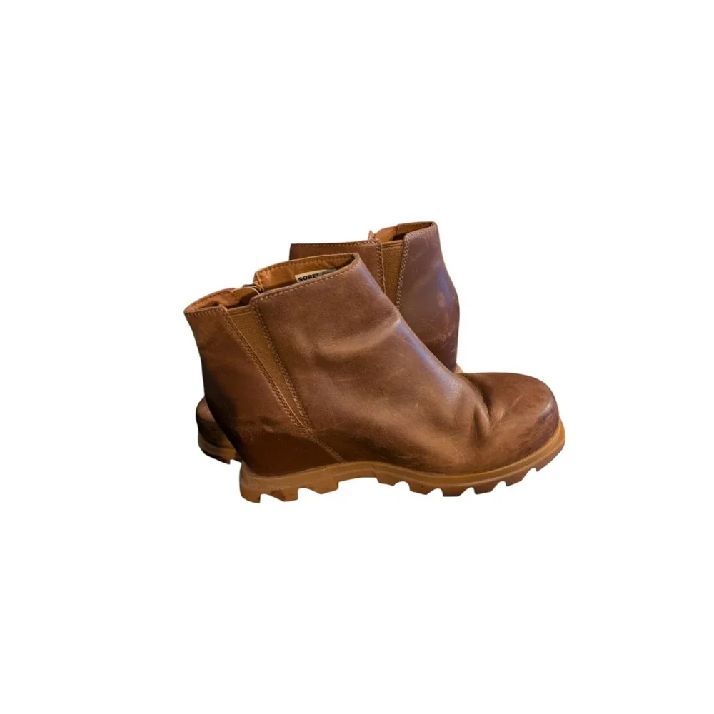SOREL Joan Of Arctic Wedge II Chelsea Boot  -‎ Hazelnut Brown Women SZ 8.5